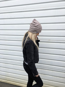 Speckled Rose | Cozy Sweater Knit Beanie - Beanies