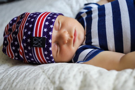 Stars & Stripes | Jersey Knit Beanie - Beanies