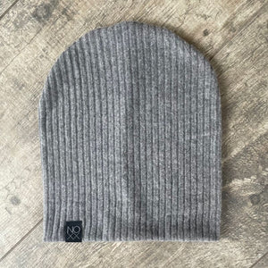 Stone Gray | Cozy Ribbed Knit Beanie (Limited-Edition) - Beanies