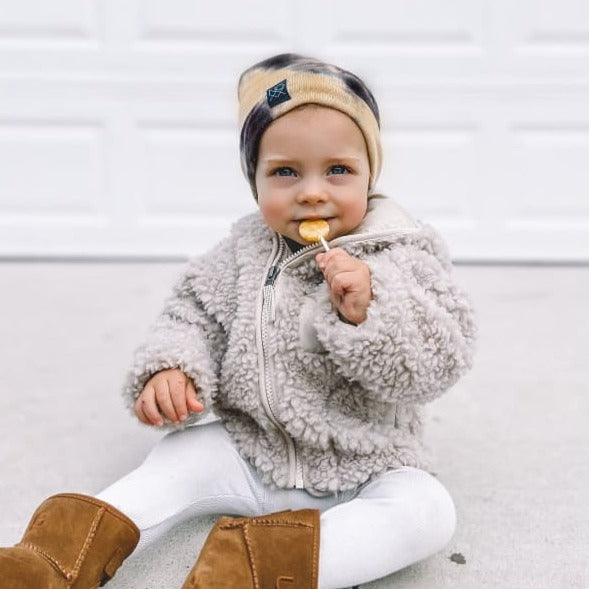Tan Tie-Dye | Sweater Knit Beanie - Beanies