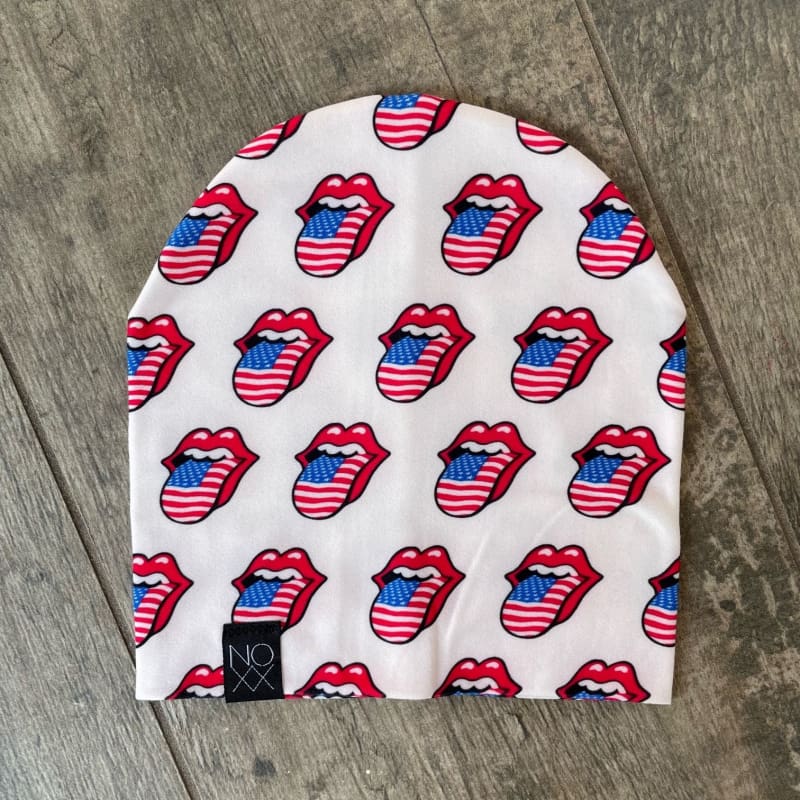 USA Lips | Jersey Knit Beanie - Beanies
