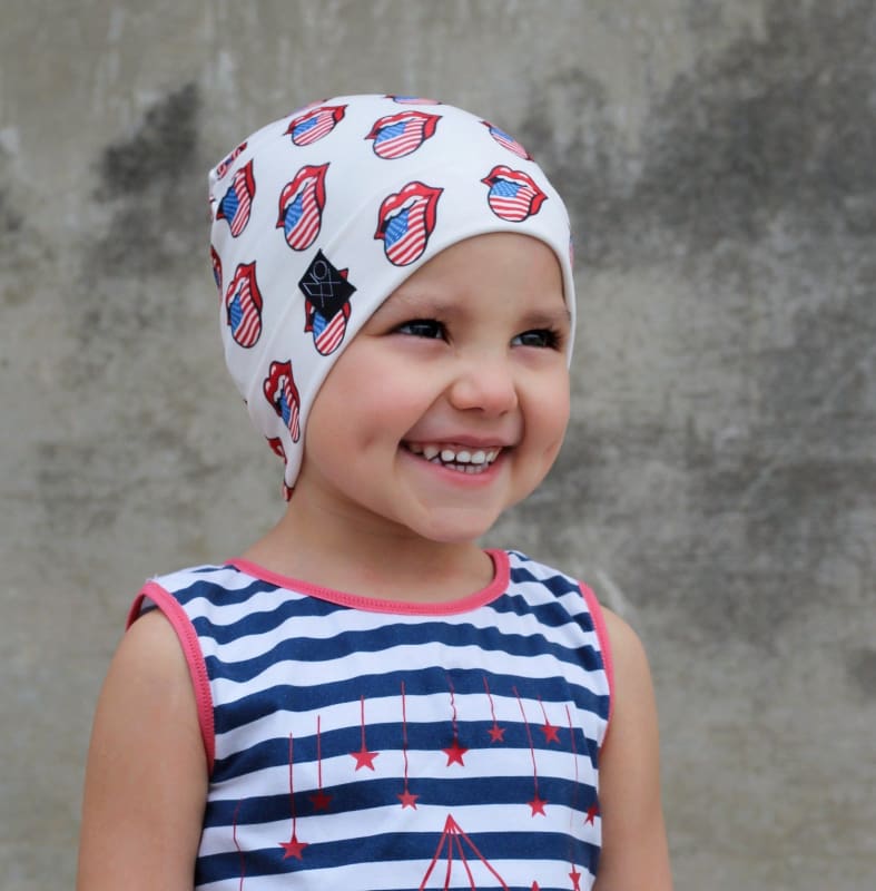 USA Lips | Jersey Knit Beanie - Beanies