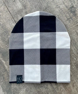 White/Black Buffalo Plaid | Newborn or Infant Bundle - blankets