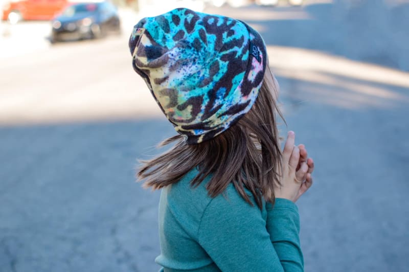 Wild Cheetah | Cozy Sweater Knit Beanie - Beanies