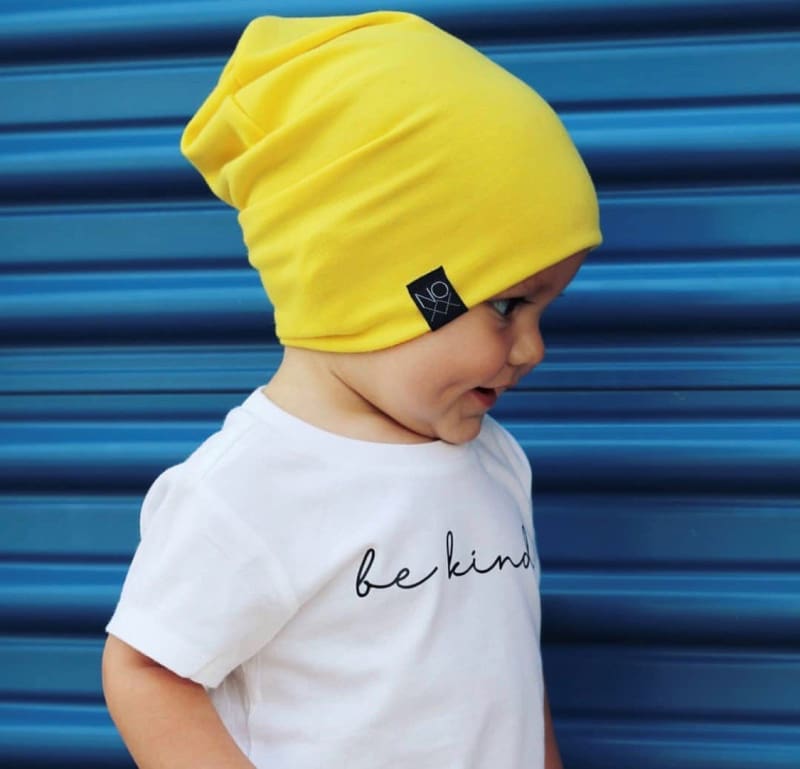 Newborn - Yellow | Jersey Knit Beanie - Beanies