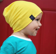 Newborn - Yellow | Jersey Knit Beanie - Beanies