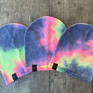 Beach Bum Tie-Dye | Signature Style Beanie - Newborn / Classic Black - Beanies