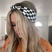 Checkered | Knotted Headbands - Headbands