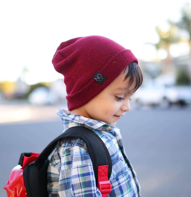 Maroon | Cozy Sweater Knit Beanie - Beanies