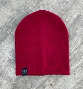 Burgundy | Cozy Sweater Knit Beanie - Beanies