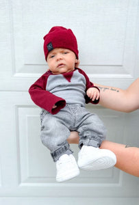 Burgundy | Cozy Sweater Knit Beanie - Beanies