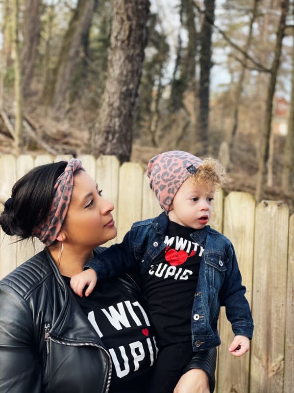 Clay/Black Cheetah Print | Cozy Sweater Knit Beanie - Beanies