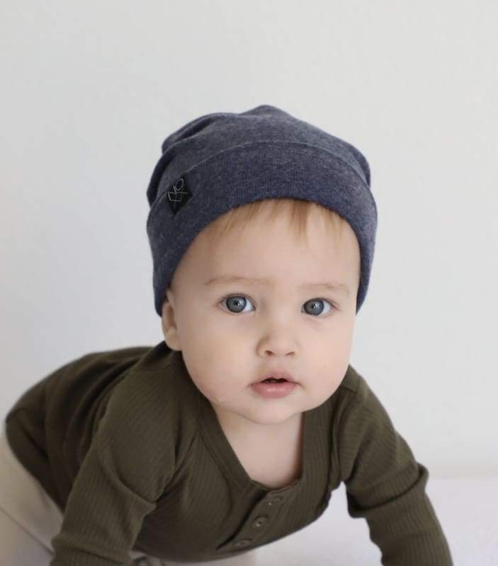 Cloudy Blue | Cozy Sweater Knit Beanie - Beanies