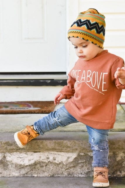 Winter Fair Isle | Sweater Knit Beanies - Newborn / Golden Fair Isle - Beanies