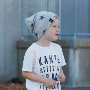 Gray Star | Cozy Sweater Knit Beanie - Beanies