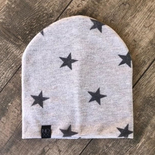 Gray Star | Cozy Sweater Knit Beanie - NOXX