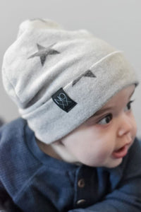 Gray Star | Cozy Sweater Knit Beanie - Beanies