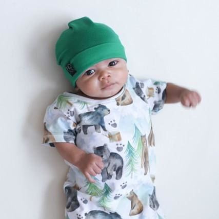 Green | Jersey Knit Beanie - Beanies