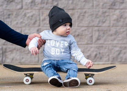 Heather Charcoal | Ribbed Knit Beanie - Beanies