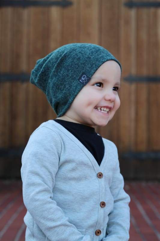 Heather Forest Green | Cozy Sweater Knit Beanie - Beanies