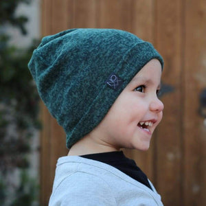 Heather Forest Green | Cozy Sweater Knit Beanie - Beanies