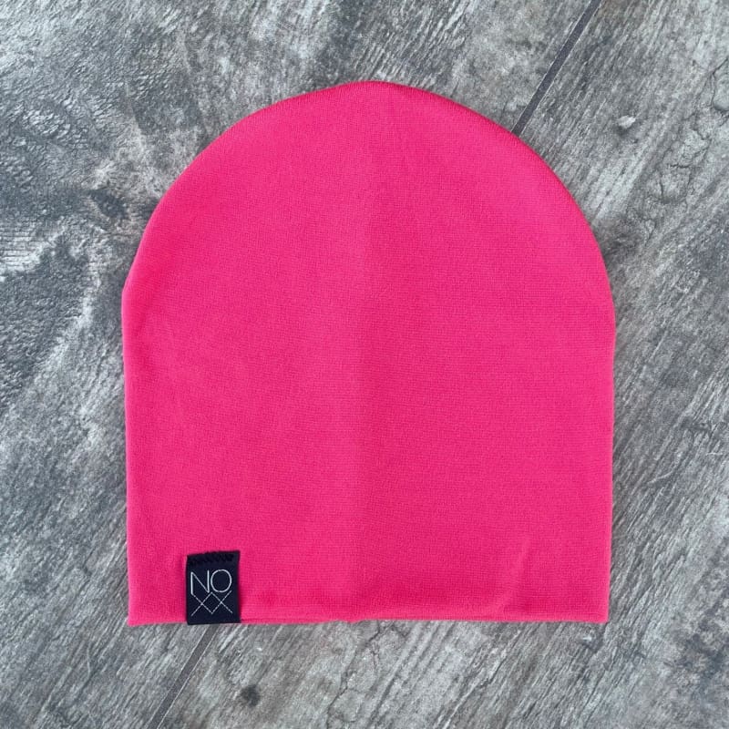 Hot Coral | Brushed Jersey Knit Beanie - beanies