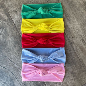 Jersey Knit Summer Colors | Knotted Headbands - Headbands