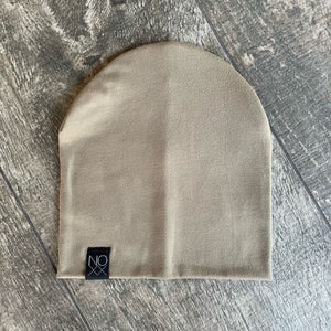 Light Olive | Jersey Knit Beanie - Beanies