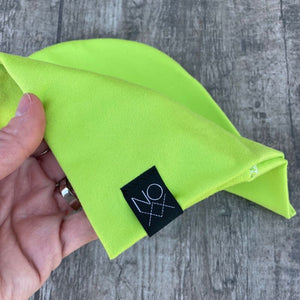 Lime | Brushed Jersey Knit Beanie - beanies