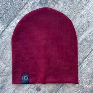 Maroon | Lightweight Thermal Knit Beanie - Beanies