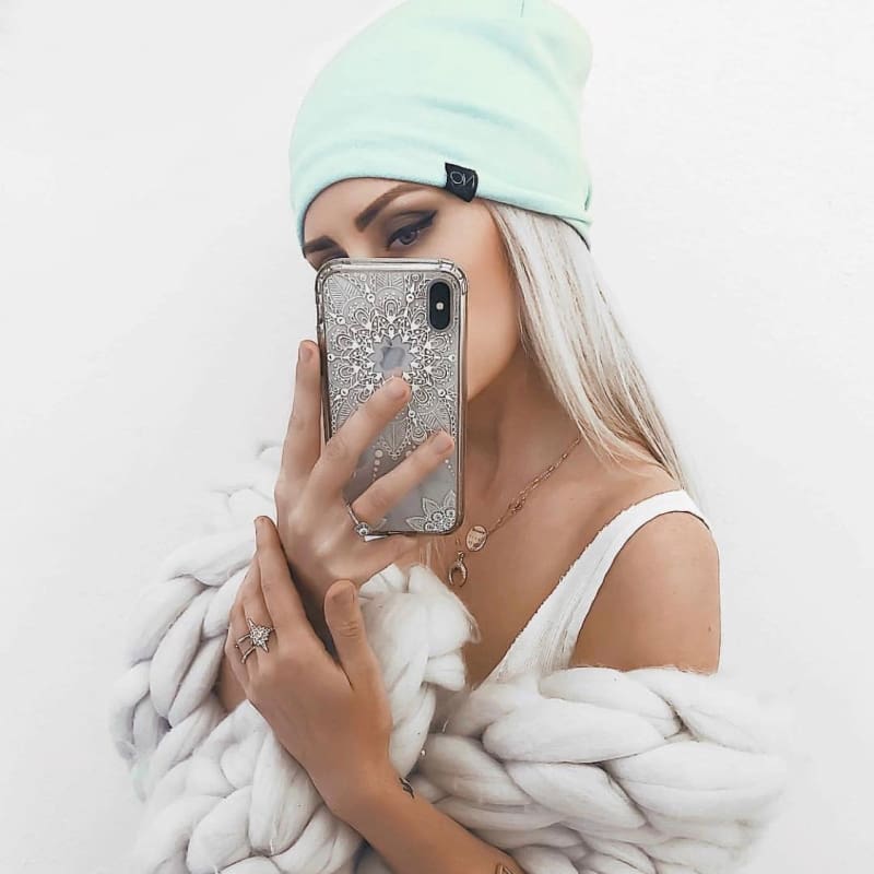 Mint | Cozy Sweater Knit Beanie - Beanies