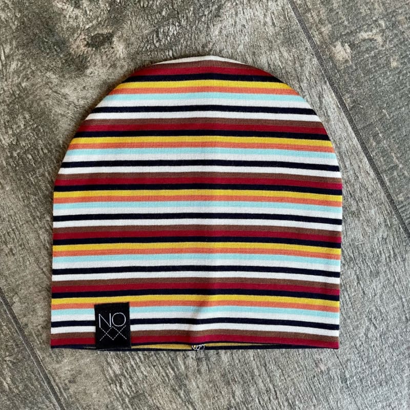 Multi Stripes | Jersey Knit Beanie - Beanies