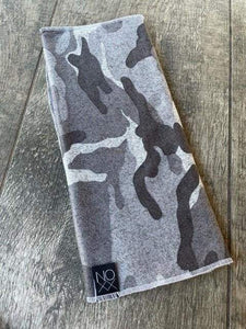 Multiple Color Choices | Sweater Knit Burp Cloths - Grey Camouflage - Burp Cloth