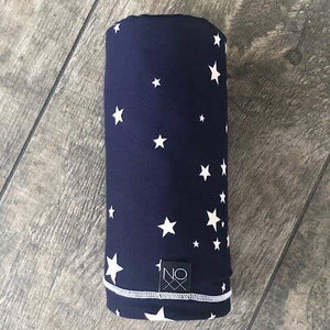 Navy Scattered Stars | Swaddle or Kids Throw Blanket - blankets
