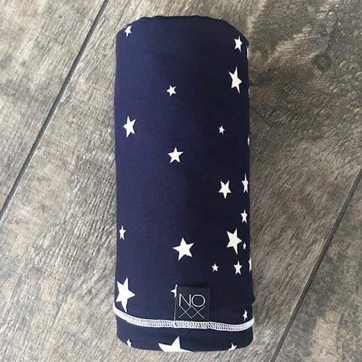 Navy Scattered Stars | Swaddle or Kids Throw Blanket - blankets