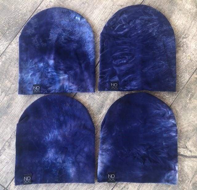 Navy Tie-Dye | Jersey Knit Beanie - Beanies