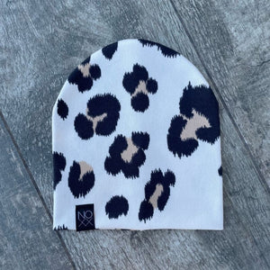 Off-White Cheetah | Sweater Knit Beanie - Beanies
