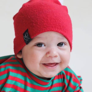 Red | Cozy Sweater Knit Beanie - Beanies
