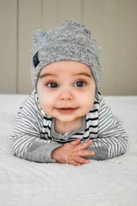 Speckled Gray | Cozy Sweater Knit Beanie - Beanies
