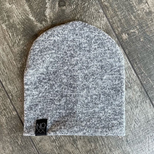 Speckled Gray | Cozy Sweater Knit Beanie - Beanies