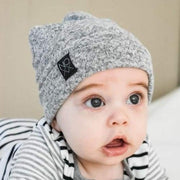 Speckled Gray | Cozy Sweater Knit Beanie - Beanies