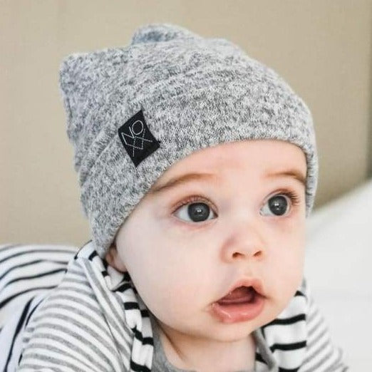 Speckled Gray | Cozy Sweater Knit Beanie - NOXX