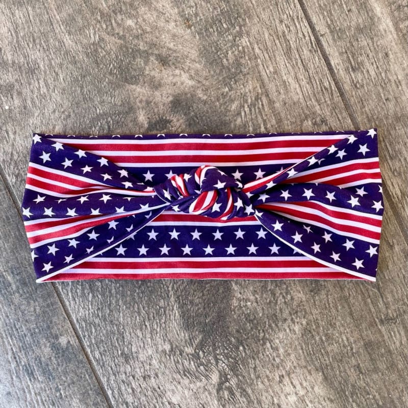 Stars & Stripes | Adjustable Knotted Headband