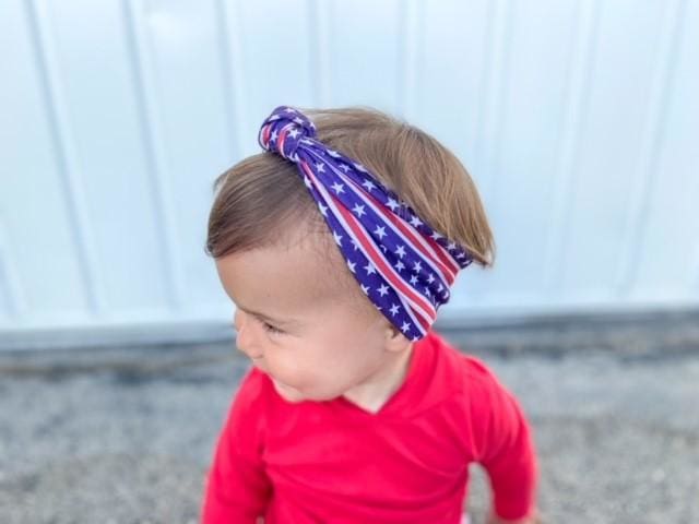 Stars & Stripes | Adjustable Knotted Headband