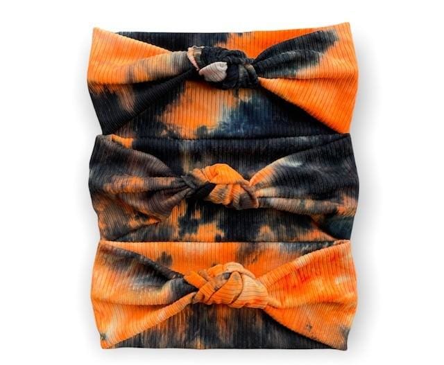 Halloween Tie-Dye Collection | Adjustable Knotted Headbands - Headbands